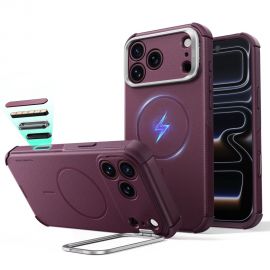 Tamsiai bordo dėklas Apple Iphone 17 Pro / 18 Pro "ESR CYBER TOUGH KICKSTAND MAGSAFE"