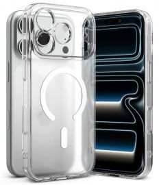 Skaidrus matinis dėklas Apple Iphone 17 Pro Max / 18 Pro Max "Ringke Fusion Magnetic Magsafe"