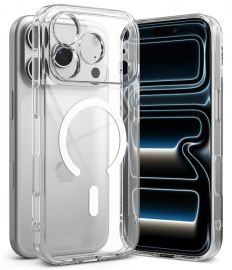 Skaidrus dėklas Apple Iphone 17 Pro / 18 Pro "Ringke Fusion Magnetic Magsafe"