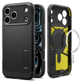 Juodas dėklas Apple Iphone 17 Pro Max / 18 Pro Max "Spigen Tough Armor T Magsafe"