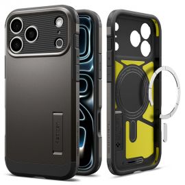 Pilkas dėklas Apple Iphone 17 Pro Max / 18 Pro Max "Spigen Tough Armor T Magsafe"