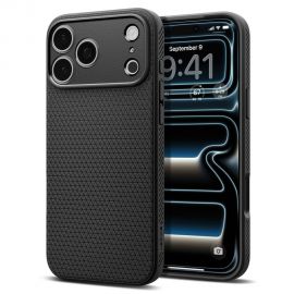 Juodas matinis dėklas Apple Iphone 17 Pro Max / 18 Pro Max "Spigen Liquid Air"