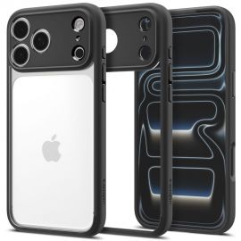 Juodas matinis dėklas Apple Iphone 17 Pro Max / 18 Pro Max "Spigen Ultra Hybrid"
