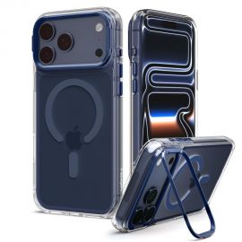 Skaidrus tamsiai mėlynas dėklas Apple Iphone 17 Pro Max / 18 Pro Max "SPIGEN ULTRA HYBRID OPTIK S MAGSAFE"