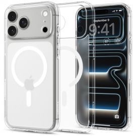 Baltas frost dėklas Apple Iphone 17 Pro / 18 Pro "Spigen Ultra Hybrid Magsafe"