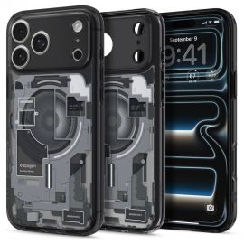 Zero one juodas dėklas Apple Iphone 17 Pro / 18 Pro "Spigen Ultra Hybrid Magsafe"