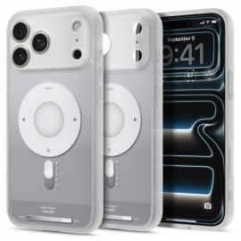 Sidabrinis dėklas Apple Iphone 17 Pro / 18 Pro "Spigen Ultra Hybrid Magsafe"