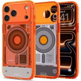 Oranžinis dėklas Apple Iphone 17 Pro / 18 Pro "Spigen Ultra Hybrid Magsafe"