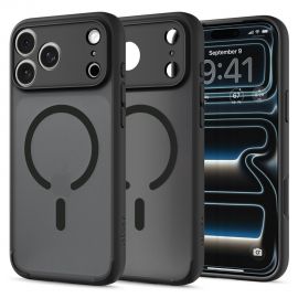 Juodas frost dėklas Apple Iphone 17 Pro / 18 Pro "Spigen Ultra Hybrid Magsafe"