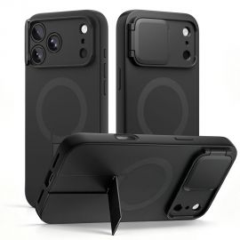 Juodas dėklas Apple Iphone 17 Pro Max / 18 Pro Max "Techs-Protect Kevlar Aura Magsafe"