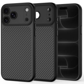 Juodas carbon dėklas Apple Iphone 17 Pro / 18 Pro "Tech-Protect Magcam Magsafe"