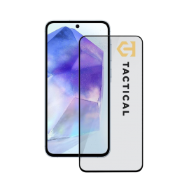 Juodas apsauginis ekrano stikliukas Samsung Galaxy A55 5G "Tactical Glass Shield 5D"