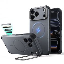 Pilkas dėklas Apple Iphone 17 Pro Max / 18 Pro Max "ESR CYBER TOUGH KICKSTAND MAGSAFE"