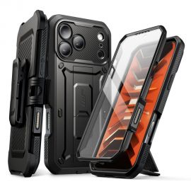 Juodas dėklas Apple Iphone 17 Pro / 18 Pro "Supcase Unicorn Beetle Pro"