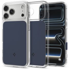 Mėlynas matinis dėklas telefonui Apple Iphone 17 Pro / 18 Pro "Spigen Ultra Hybrid T Magsafe"