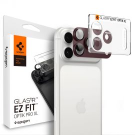 Bordo apsauginis stiklas galiniai kamerai Apple Iphone 18 Pro Max "SPIGEN OPTIK PRO XL GLAS.TR ”EZ FIT”