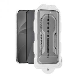 Privatumo apsauginis ekrano stikliukas su aplikatoriumi Apple iPhone 18 Pro "OBAL:ME Privacy 5D Glass Screen Protector"