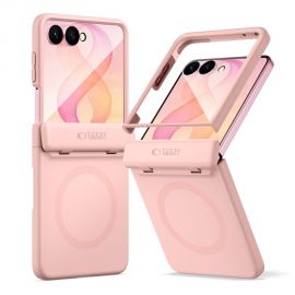 Rausvas dėklas Samsung Galaxy Z Flip 8 "Techs-Protect Kevlar Aura Magsafe"