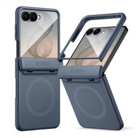 Tamsiai mėlynas dėklas Samsung Galaxy Z Flip 8 "Techs-Protect Kevlar Aura Magsafe"
