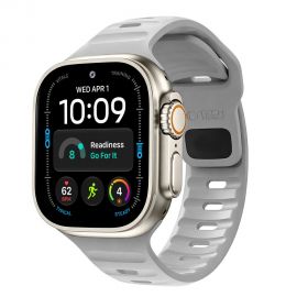 Pilka silikoninė apyrankė APPLE WATCH 8 / 9 / 10 / 11 / 12 / SE / ULTRA (44 / 45 / 46 / 49 MM) "Tech-Protect Silicone Line"