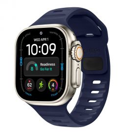 Mėlyna silikoninė apyrankė APPLE WATCH 8 / 9 / 10 / 11 / 12 / SE / ULTRA (44 / 45 / 46 / 49 MM) "Tech-Protect Silicone Line"