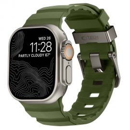 Žalia apyrankė Apple Watch 8 / 9 / 10 / 11 / 12 / SE / ULTRA (44 / 45 / 46 / 49 MM) "Tech-Protect Motion"