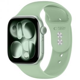Pistachio silikoninė apyrankė Apple Watch 8 / 9 / 10 / 11 / 12 / SE  (40 / 41 / 42MM) "Tech-Protect Silicone"
