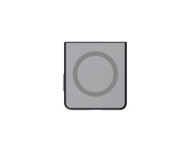 Sidabrinis originalus dėklas Samsung Galaxy Z Flip 8 "GP-FPF776HID Mirror Magnet Cover"