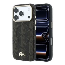 Rudas dėklas telefonui Apple Iphone 18 Pro "Lacoste PVC Semi Wrap Blend Embossed MagSafe"