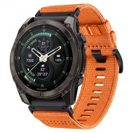 Oranžinė apyrankė GARMIN FENIX 5X / 5X PLUS / 6X / 6X PRO / 7X / 8 / 8 PRO / 9 / 9 PRO (51 MM) "Tech-Protect Nylon Classic"