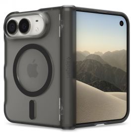 Juodas frost dėklas Iphone Duo "Spigen Ultra Hybrid Pro Magsafe"