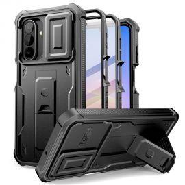 Juodas dėklas Samsung Galaxy A17 / A18 4G / 5G "Tech-Protect Kevlar Cam+ 2-Set"