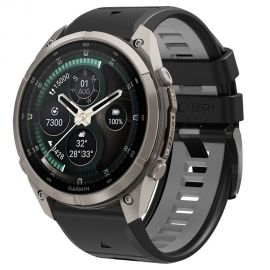 Juoda-pilka apyrankė GARMIN FENIX 5X / 5X PLUS / 6X / 6X PRO / 7X / 8 / 8 PRO / 9 / 9 PRO (47 MM) "Tech-Protect Iconband Pro"