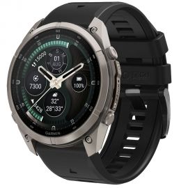 Juoda silikoninė apyrankė GARMIN FENIX 5 / 6 / 6 PRO / 7 / 8 / 8 PRO / E / 9 / 9 PRO (47 MM) "Tech-Protect Silicone"