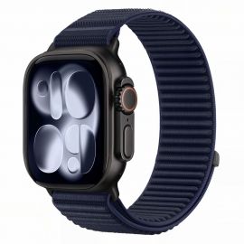 Tamsiai mėlyna apyrankė Apple Watch 8 / 9 / 10 / 11 / 12 / SE / Ultra (44 / 45 / 46 / 49MM) "Tech-Protect Nylonloop"