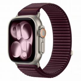 Burgundy apyrankė Apple Watch 8 / 9 / 10 / 11 / 12 / SE / Ultra (44 / 45 / 46 / 49MM) "Tech-Protect Nylonloop"