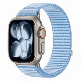 Šviesiai mėlyna apyrankė Apple Watch 8 / 9 / 10 / 11 / 12 / SE / Ultra (44 / 45 / 46 / 49MM) "Tech-Protect Nylonloop"