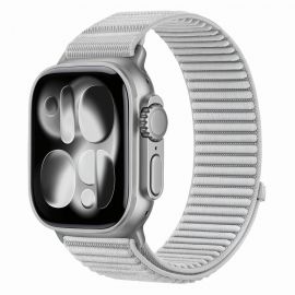 Šviesiai pilka apyrankė Apple Watch 8 / 9 / 10 / 11 / 12 / SE / Ultra (44 / 45 / 46 / 49MM) "Tech-Protect Nylonloop"