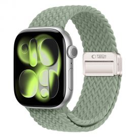 Pistachio apyrankė Apple Watch 8 / 9 / 10 / 11 / 12 / SE / ULTRA (44 / 45 / 46 / 49 MM) "Tech-Protect Nylonmag"