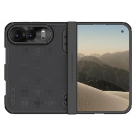 Juodas dėklas Apple iPhone Duo "Nillkin Super Frosted FOLD Magnetic"