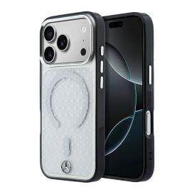 Skaidrus-juodas dėklas Mercedes PC/TPU Star Pattern MagSafe telefonui Apple iPhone 18 Pro