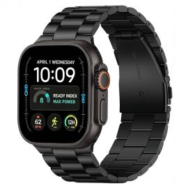 Juoda apyrankė APPLE WATCH 8 / 9 / 10 / 11 / 12 / SE / ULTRA (44 / 45 / 46 / 49 MM) "Tech-Protect Stainless"