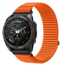 Oranžinė apyrankė GARMIN FENIX 5 / 6 / 6 PRO / 7 / 8 / 8 PRO / 9 / 9 PRO (47 MM) "Tech-Protect Nylonloop"