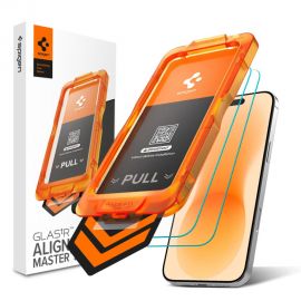 Skaidrus apsauginis stikliukas Apple Iphone 17 Pro Max / 18 Pro Max "Spigen SPIGEN ALM S GLAS.TR SLIM ANTI REFLECTION 2-PACK"