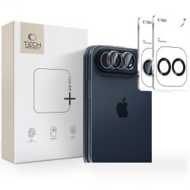 Juodas-skaidrus stiklas galiniai kamerai Apple Iphone Duo "Hofi Camring Fit+ 2-Pack"