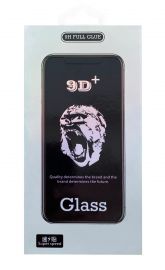 9D Full Glue Gorilla  juodas apsauginis ekrano stikliukas Apple iPhone 12 / 12 Pro