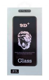 9D Gorilla juodas apsauginis ekrano stikliukas Apple iPhone X / XS / 11 Pro