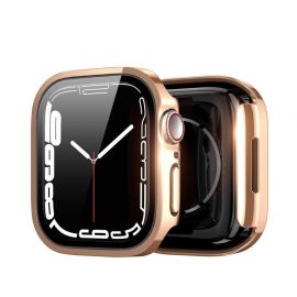 Apsauginis stikliukas /  rožinis-auksinis dėklas Dux Ducis Hamo Apple Watch 41mm 