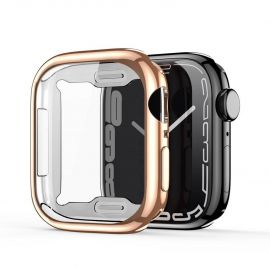Apsauginis stikliukas /  rožinis-auskinis dėklas Dux Ducis Samo Apple Watch 45mm