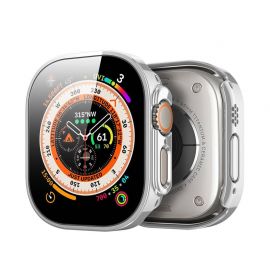 Apsauginis stikliukas /  sidabrinis dėklas Dux Ducis Hamo Apple Watch Ultra 49mm